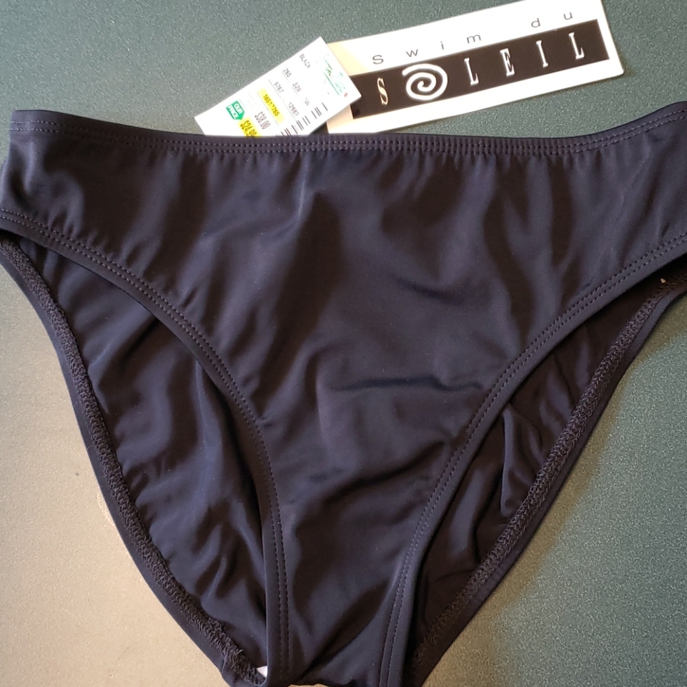 NWT Black Bikini Bottoms